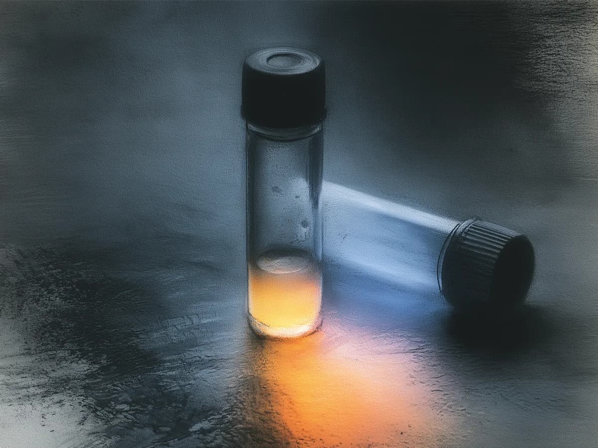 Close view of crude oil sampling and grading equipment